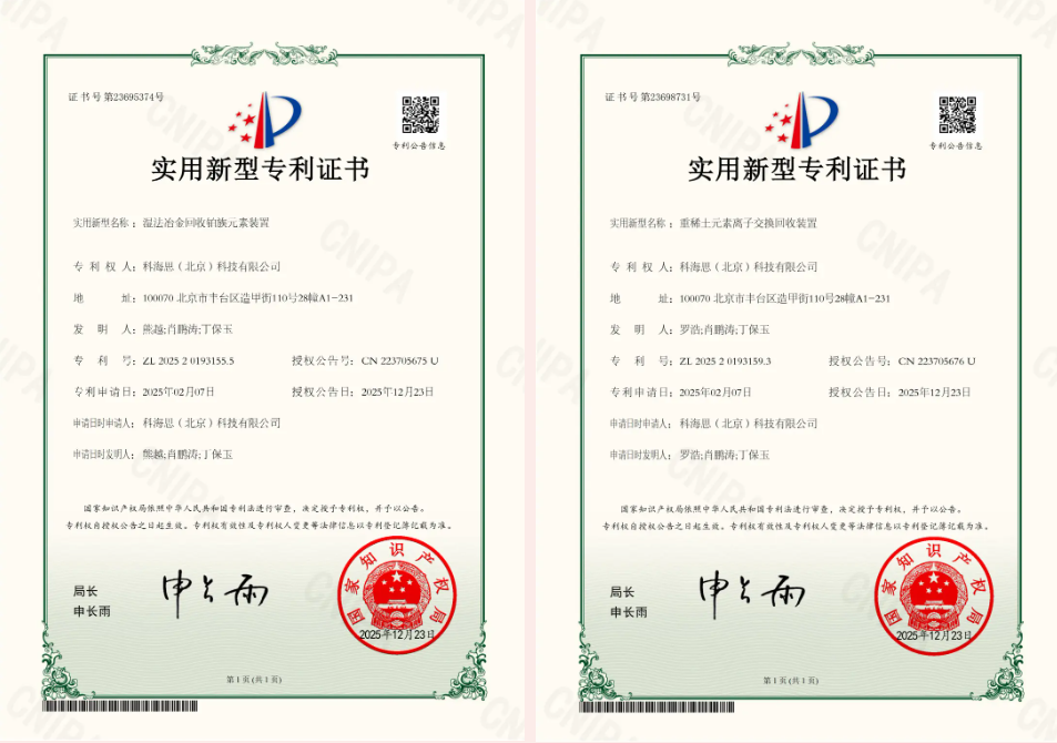 金价风口1400 元 / 克！科海思双专利赋能，，，都会矿山稀缺金属高效变现